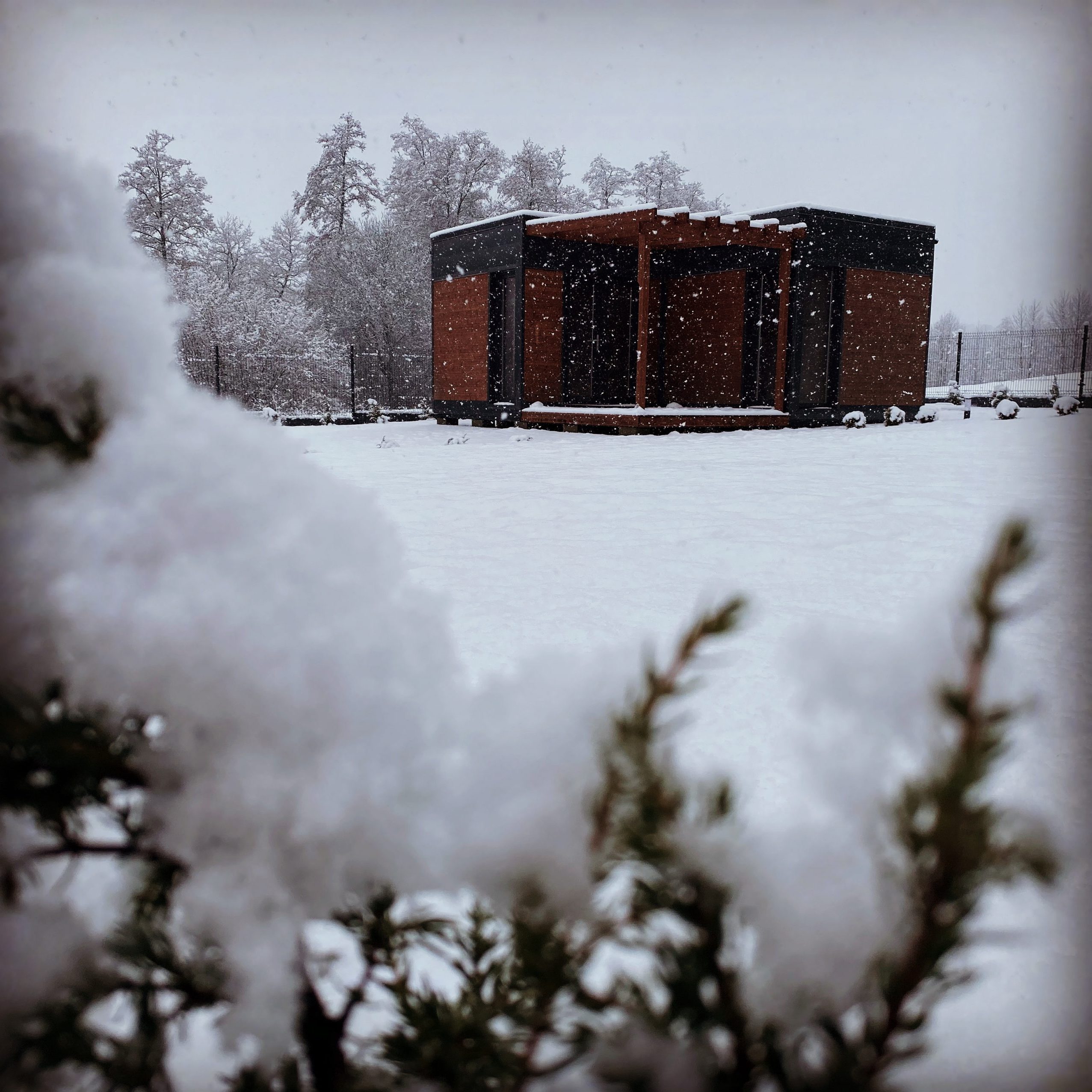 Śnieg Osada Blisko Natury